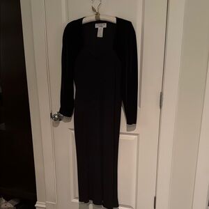 Elegant Black Long Sleeve Dress